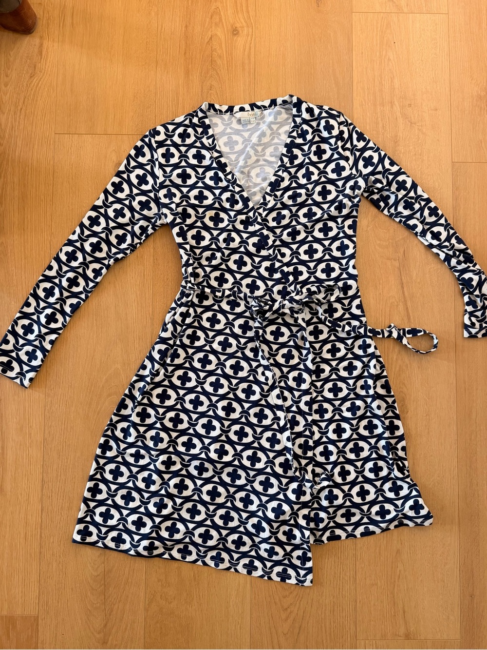 Boden Printed Jersey Wrap Dress